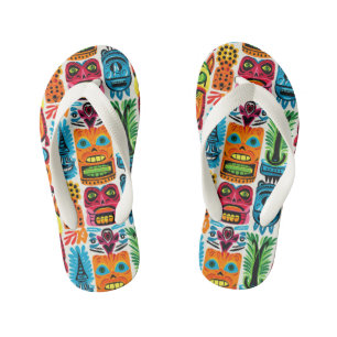 Cooles Girl-Fliesen-Strandmuster Kid's Kinderbadesandalen