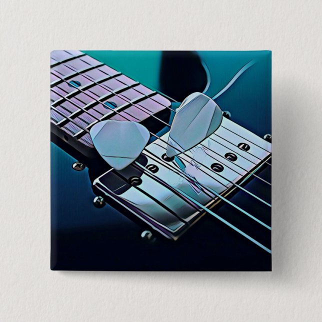 Cooles Gitarrengeschenk Button (Vorderseite)