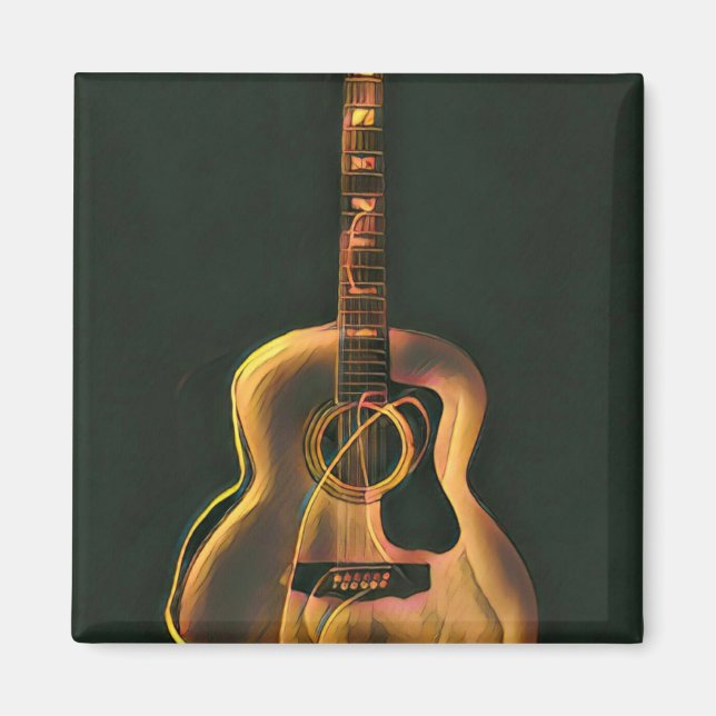 Cooles Gitarrengeschenk Magnet (Vorne)