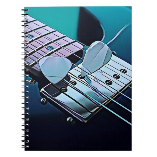 Cooles Gitarrengeschenk Notizblock (Vorderseite)