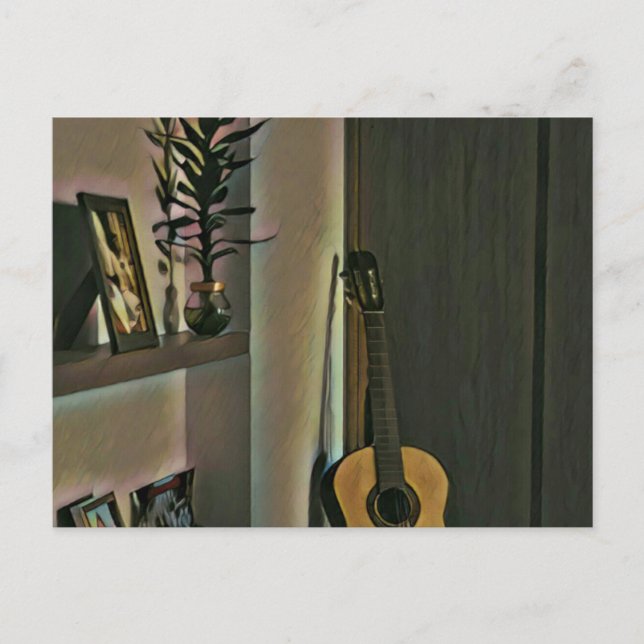 Cooles Gitarrengeschenk Postkarte (Vorderseite)