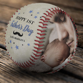 Cooles Glück 1. Vatertag | Vater - FotoCollage Baseball