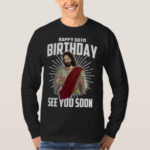 Cooles Glück 60. Geburtstag Geschenk Funny Jesus s T-Shirt