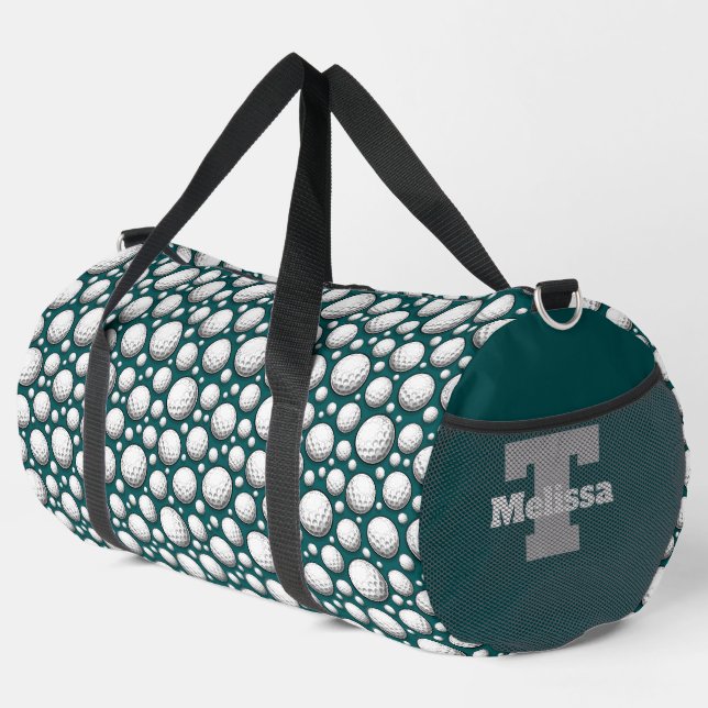 Cooles Golfballmuster Duffle Bag (Rechte Ecke)