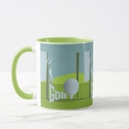 Cooles Golfer-Grün-Geschenk Tasse