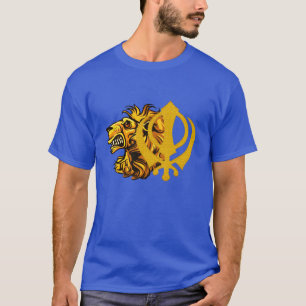 cooles Grafikdesign wie Khanda-Löwe-Design T-Shirt