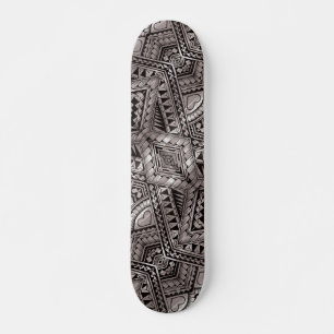 Cooles Grafisches Schwarz-Weiß-Tribal-Tattoo-Must Skateboard