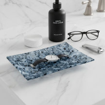 Cooles graues dunkelblaues Marmor Granitmuster