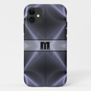 Cooles Graues Shiny-Edelstahlmetall 14 Case-Mate iPhone Hülle