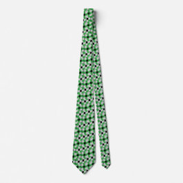 Cooles Green und Black Cube Matrix Muster Krawatte