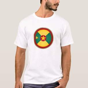 Cooles Grenada-Flag-Siegel T-Shirt