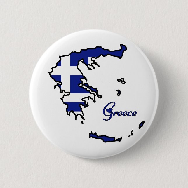 Cooles Griechenland Button (Vorderseite)