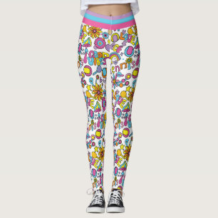 Cooles 🎾 Groovy Pastel Tennis Leggings