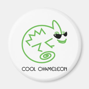 Cooles grünes Chamäleon Magnet