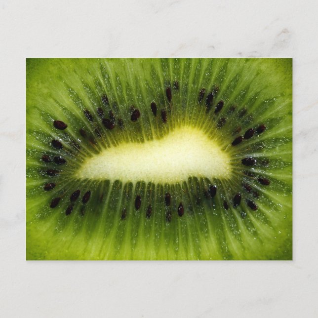 Cooles grünes Kiwi-Obst Postkarte (Vorderseite)