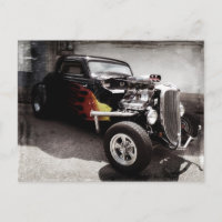 Cooles Grunge Flames Frisierte Auto