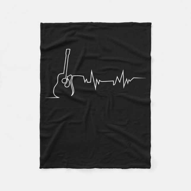 Cooles Guitarrengeschenk Fleecedecke (Vorderseite)