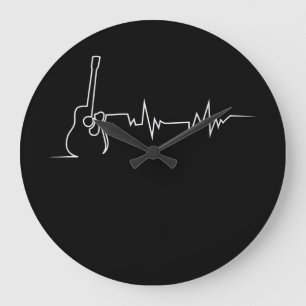 Cooles Guitarrengeschenk Große Wanduhr