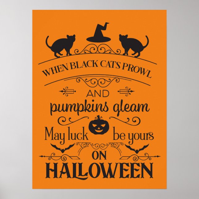 cooles Halloween-Party Poster (Vorne)