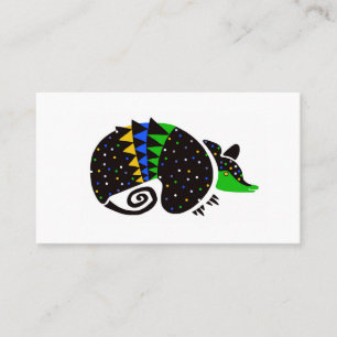Cooles handgezogenes ARMADILLO - Natur - Tier - Telefonnummerkarte