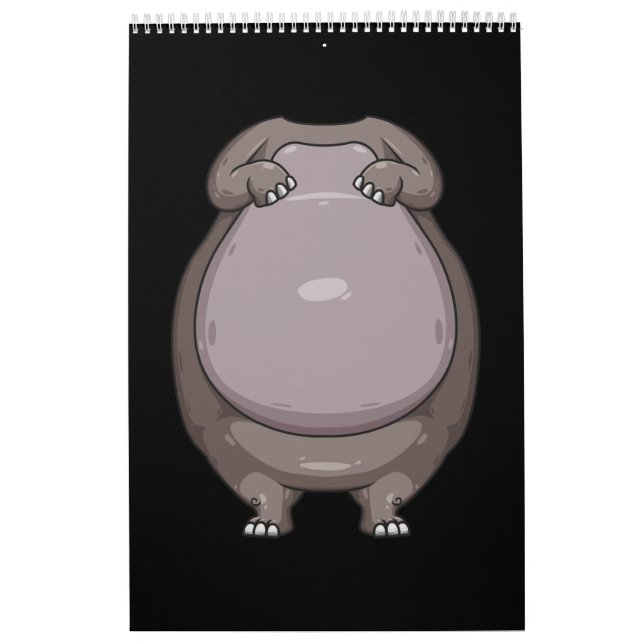 Cooles Headless Hippo Halloween Kostüm Funny Lazy Kalender (Titelbild)
