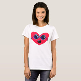 Cooles Herz mit Sonnenbrille Grafischer T - Shirt