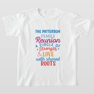 Cooles Hinzufügen von Liebe-Stammwurzeln für Famil T-Shirt