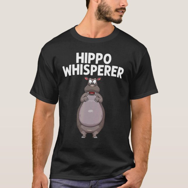 Cooles Hippo für Männer Frauen Hippopotamus Zoo Sa T-Shirt (Vorderseite)