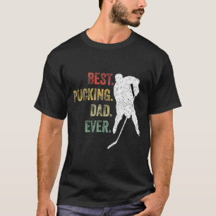 Cooles Hockey-Vater-Geschenk Lustiger Bester Pucki T-Shirt