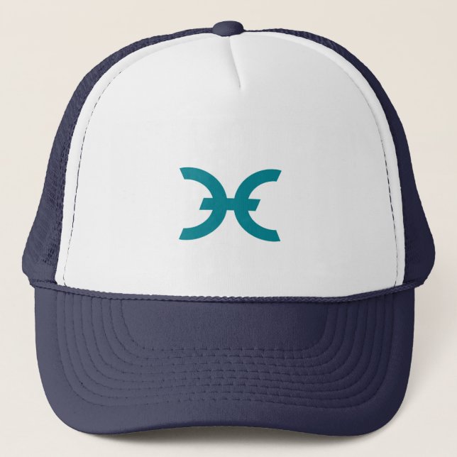 Cooles Holo-Kryptowährungszeichen Truckerkappe (Vorderseite)