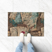 Cooles Holz und altes Papier Rustikaler Kunststil