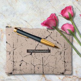 Cooles Holzkunstwerk mit Holzhintergrund Zubehörtasche