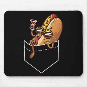 Cooles Hot Dog Design für Männer Frauen Kinder Mousepad