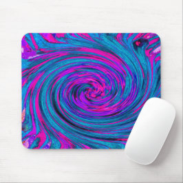 Cooles Hot Pink, Lila und Abstraktes Retro Mousepad