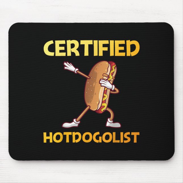 Cooles Hotdog-Outfit für Männer - Frauen Erwachsen Mousepad (Vorne)