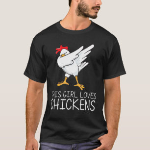 Cooles Huhn Für Mädchen Kid Dabbing Hausgeflügel P T-Shirt