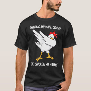 Cooles Huhn für Männer Papa Dabbing Hausgeflügel P T-Shirt