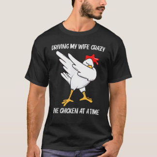 Cooles Huhn für Männer Papa Dabbing Hausgeflügel P T-Shirt