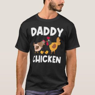Cooles Huhn für Männer Vater Rooster Hen Chicks Po T-Shirt