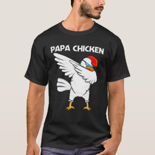 Cooles Hühnerdesign für Männer Vater Rooster Anima T-Shirt