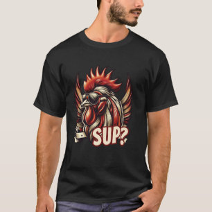 Cooles Hühnerroster mit Sonnenbrillen Aufzug T-Shirt