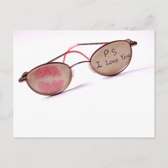 Cooles "I Liebe You"-Design Postkarte (Vorderseite)