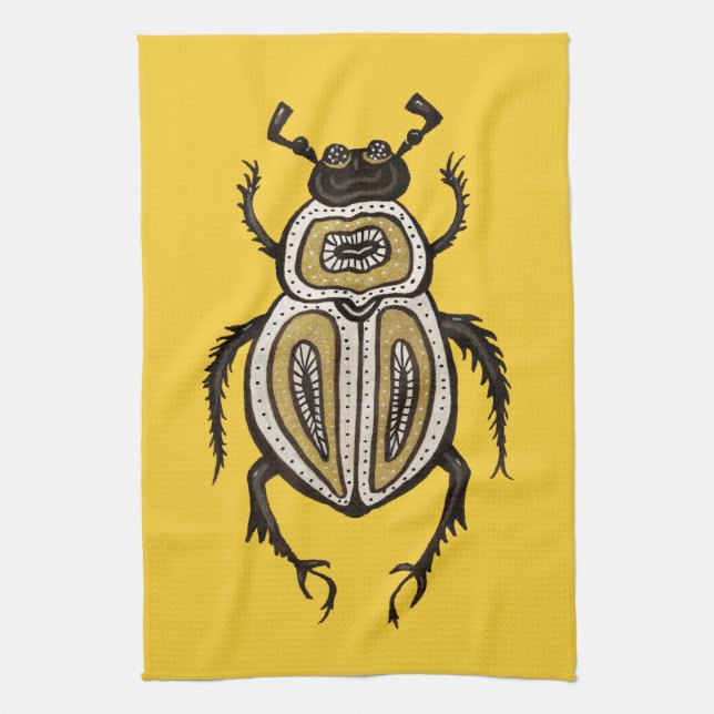 Cooles Insekt Entomologie Geschirrtuch (Vertikal)