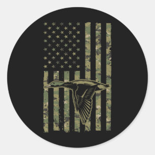 Cooles Jagddesign für Männer Frauen im Wildtierber Runder Aufkleber