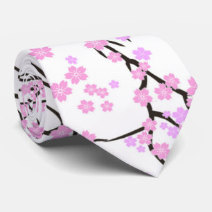 cooles Japan Blumenmuster Nackenband Krawatte