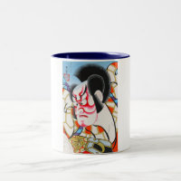 Cooles japanisches traditionelles kabuki Make-up