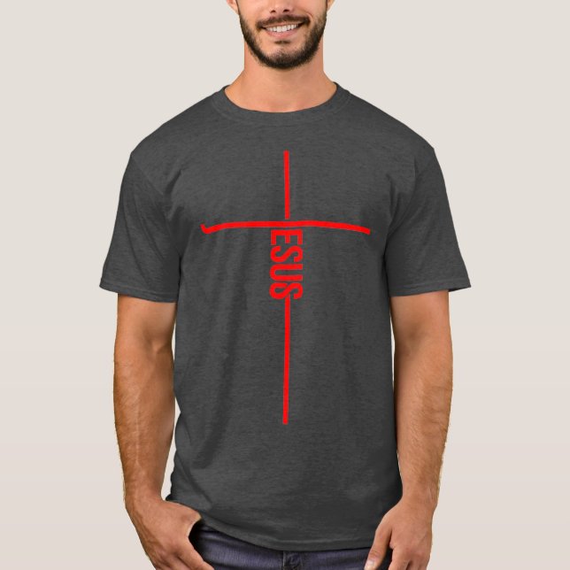 Cooles Jesus Cross Geschenk für Männer Frauen Funn T-Shirt (Vorderseite)