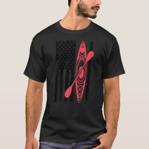 Cooles Kajak für Männer Kayak Fischen USA Amer T-Shirt
