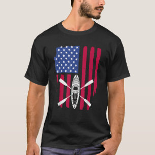 Cooles Kajak für Männer Kayak Fischen USA Amer T-Shirt