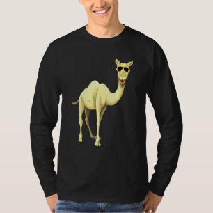 Cooles Kamel mit Sonnenbrille Shades Sun Brillen T-Shirt